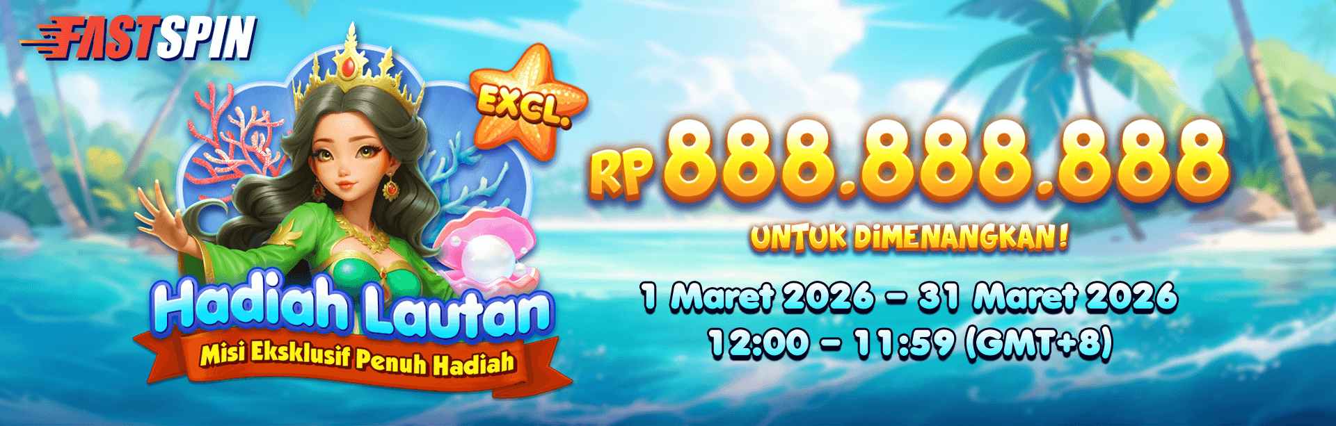 FASTSPIN - HADIAH SAMUDRA MISI EKSKLUSIF BERHADIAH